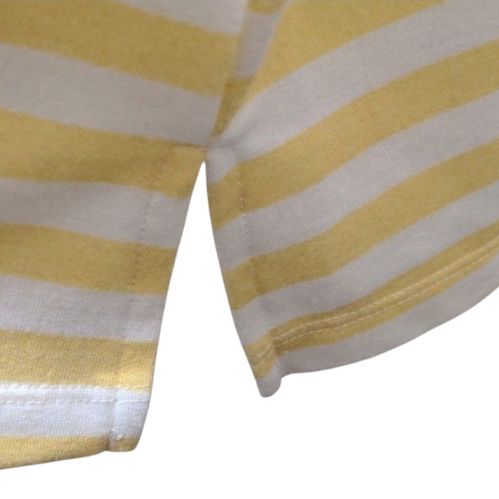 Live Well Lifestyle Yellow and White Short Sleeve Striped Dress Size XL - Picture 6 of 10